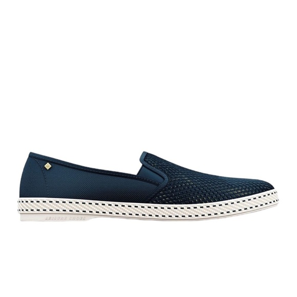 Rivieras Classic Canvas & Mesh Leisure Shoe in color Marine - Picture 2 of 6